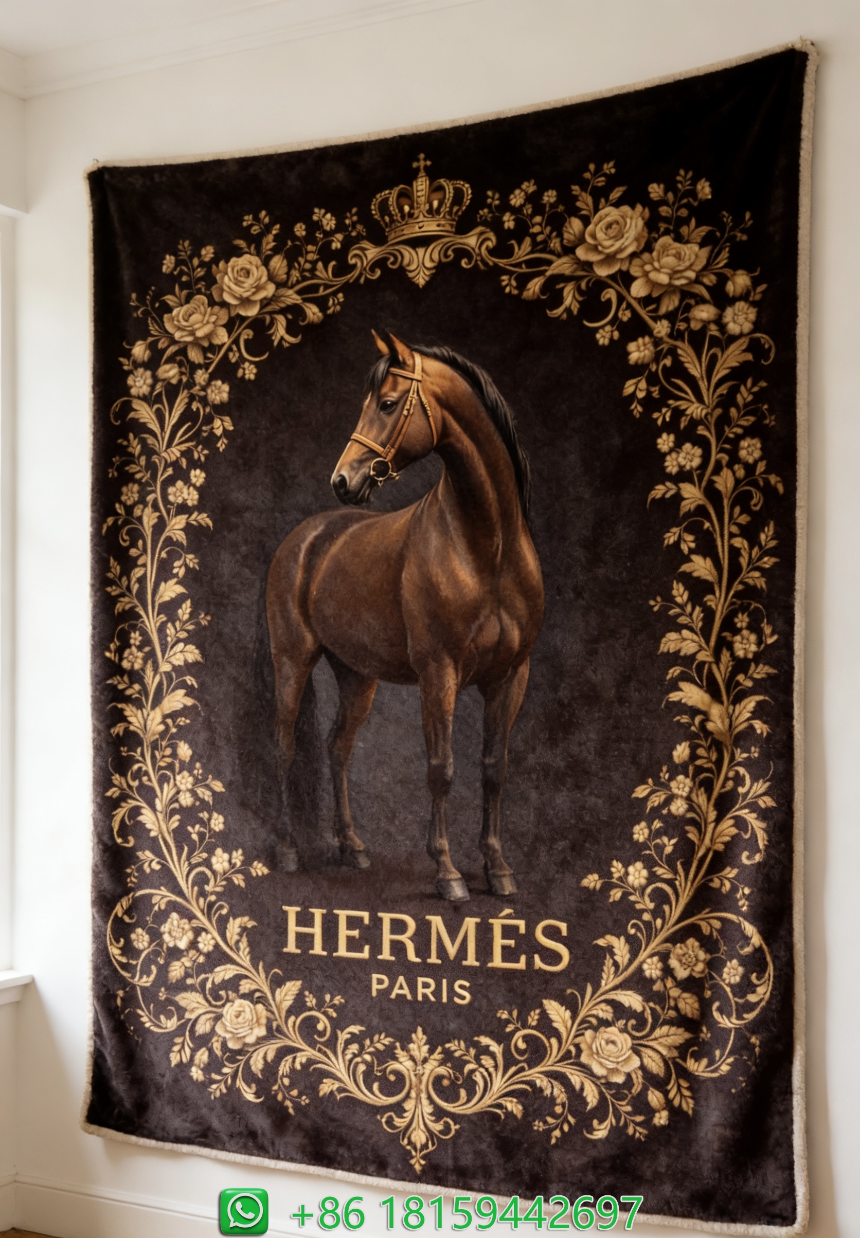 Hermes Throw Blankets